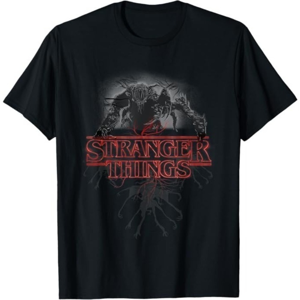 Stranger Things Demogorgon Glow Logo Graphic Unisex T-Shirt